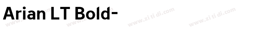 Arian LT Bold字体转换